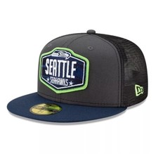 Seattle Seahawks New Era NFL Draft 59Fifty fitted hat cap size 7 1/2
