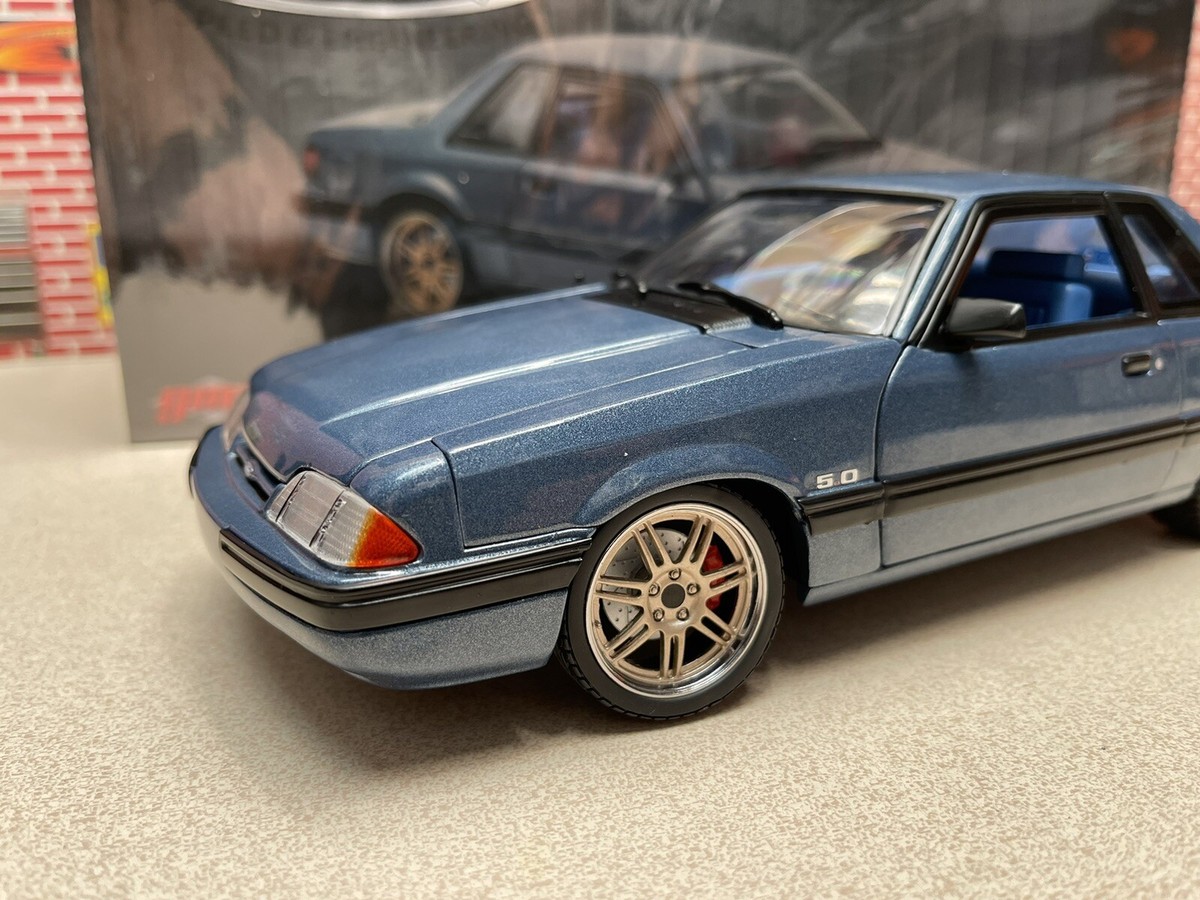 1/18 GMP 1989 Ford Mustang 5.0 LX Detroit Speed Blue 18977 Brand