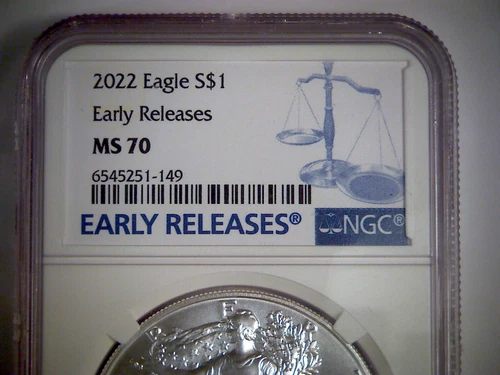 2022-(W) American Silver Eagle NGC MS 70 "Early Releases", 6545251-149