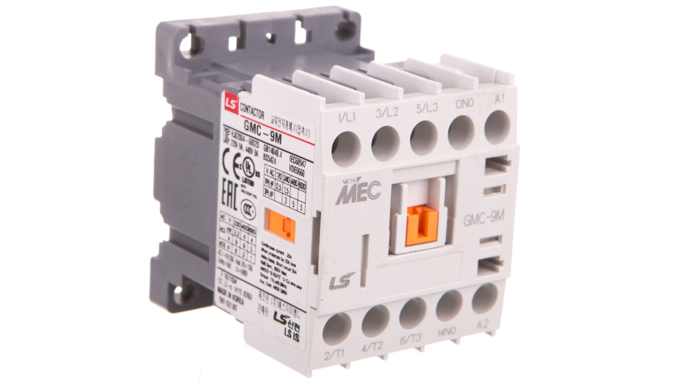 Miniature contactor 9A 3P 1 NO 230V AC GMC-9M 230V AC /T2UK