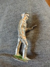 American Metal Lead Toy soldier, roll call officer muster reading, Barclay p1