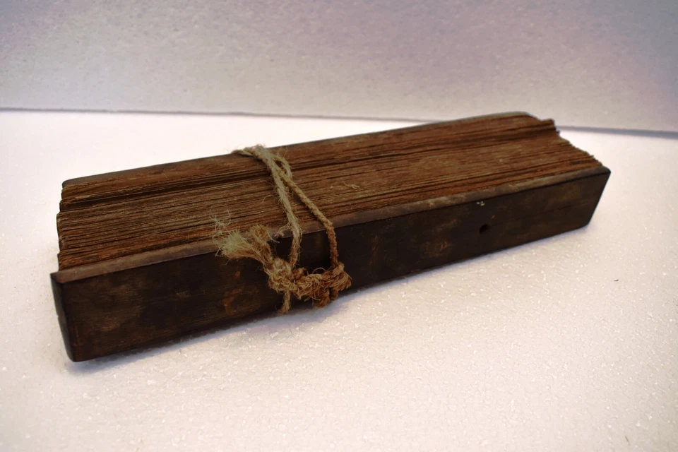 Antique Indian Hindu Palm Leaf Manuscript 18Th Century South Asia Tamil Rare "3 - Image 2 of 4