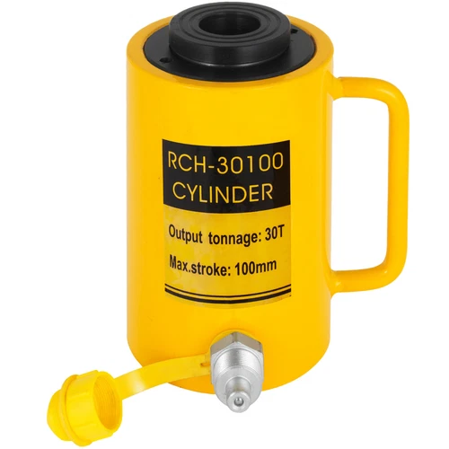 30T 100mm Stroke Hollow Plunger Hydraulic Cylinder Jack Pulling Ram Heavy Duty - Picture 1 of 12