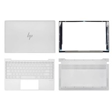 For HP ENVY 13-BA 13T-BA TPN-C145 Back Cover Bezel Palmrest Bottom Case Silver