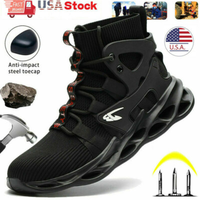 Mens Work Boots Steel Toe Cap Safety Shoes Indestructible