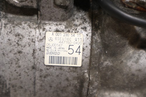 2005-2011 MERCEDES SLK280 A/C AC COMPRESSOR PUMP (0012305411) OEM - Picture 5 of 7