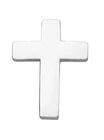 Silver Coloured Metal Cross Lapel Pin Christian Jesus Christ Christianity