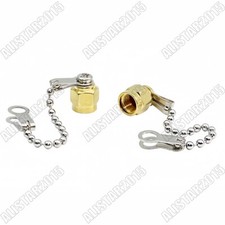 50x SMA Protective Cover Dust Cap For SMA Female RF Connector Chain Without Pin