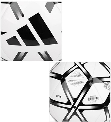 Adidas Unisex Star-Lancer Soccer Ball White Football Futsal Match