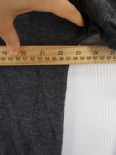 Feel The Piece Sweater Women OS Gray Wool Blend Cashmere Blend Turtleneck Knit - Picture 5 of 10