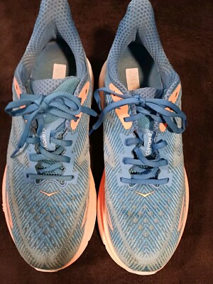 Hoka One One Clifton 9 Blue/Orange F27222H Size 10.5D | eBay