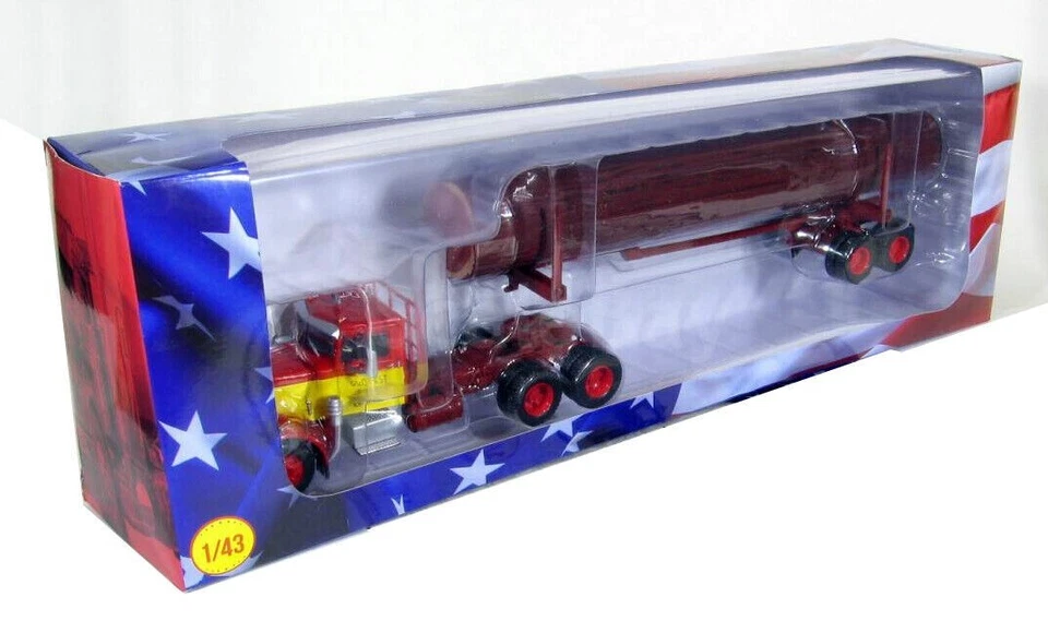 PETERBILT 281 AVEC SA SEMI-REMORQUE TRANSPORT DE BOIS 1/43ème - Photo 3/3