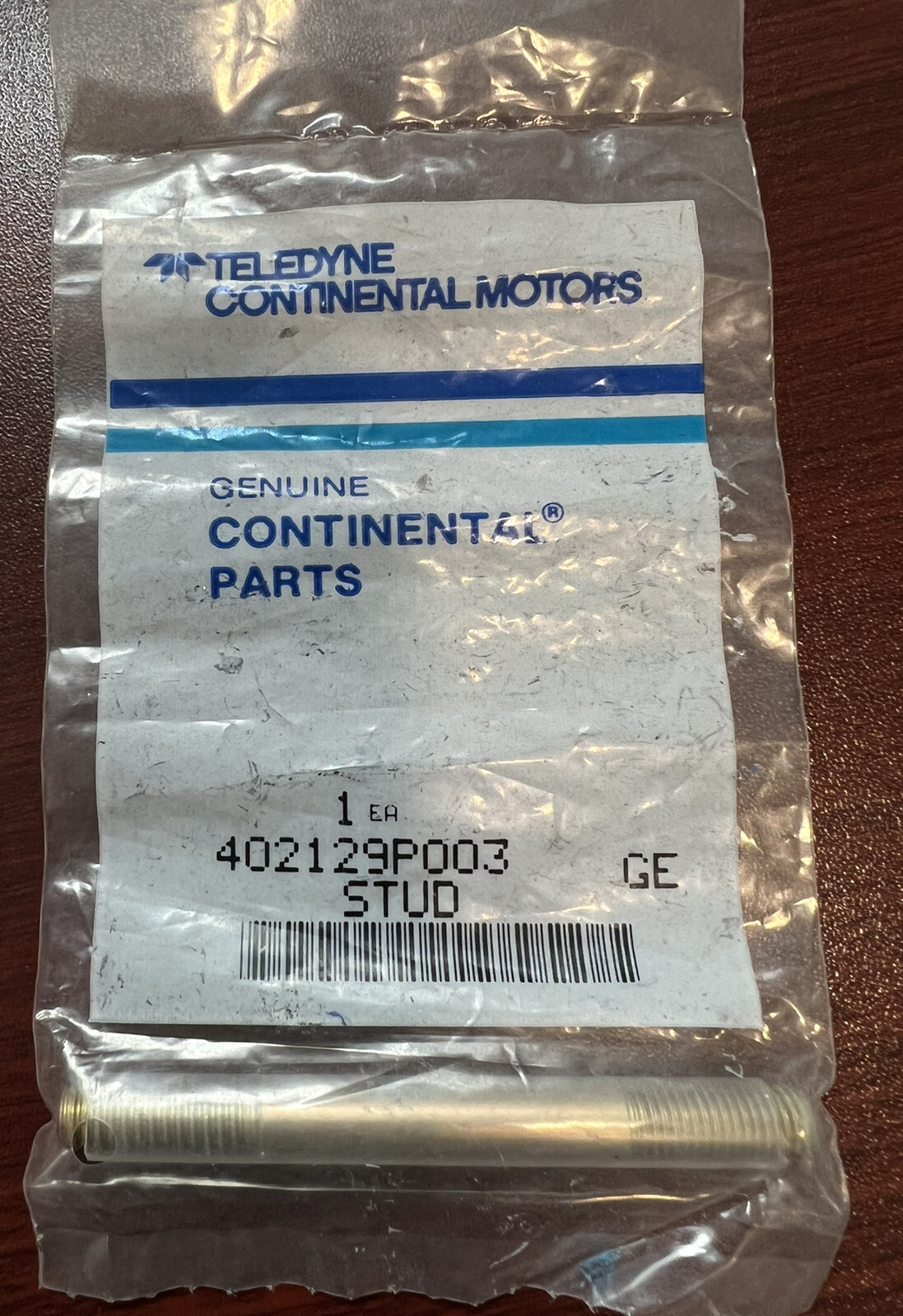 Continental Aircraft Stud P/N 402129P003 (Surplus) (OKC) for sale ...