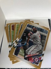 2021 Topps Series 1 Nationals 5x7 1986 Jumbo Gold Edition #04/10 TEAM SET