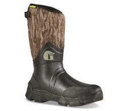 Gator Waders Men's Omega Flow Waterproof Rubber Boots (Size 10) Mossy Oak Camo