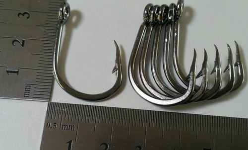 50X size 5/0 STAINLESS Steel live bait fishing hooks - Picture 5 of 6