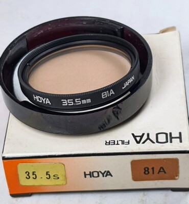 Hoya 35.5mm 81A 81-A 81 A Warming Light Balancing Glass Lens Filter Japan E35.5