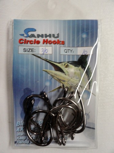 120 Circle Hooks 4x Strong Black Nickel - 11 Sizes fishing hooks - Picture 4 of 12