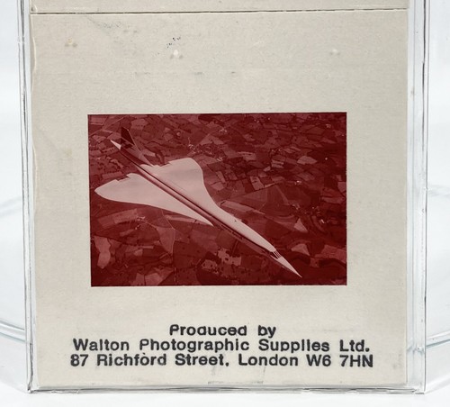 Vintage anni 70 British Airways Concorde G-BBDG 35mm diapositiva a colori souvenir Londra Inghilterra - Foto 11 di 12