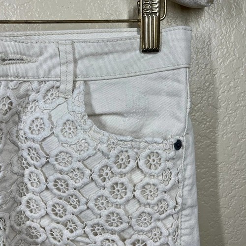 Mossimo cream shorts kids front crochet high rise size 7 - Picture 4 of 10