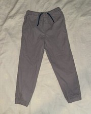 Boys Tommy Bahama Jogger Gray Pants Elastic Drawstring Size 7/8
