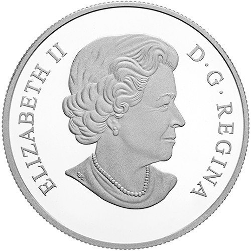 2015 Kanada 20 $ - Murano Venezianisches Glas - Breitblättrige Pfeilspitze Schildkröte - Silber/Ag - Bild 2 von 3