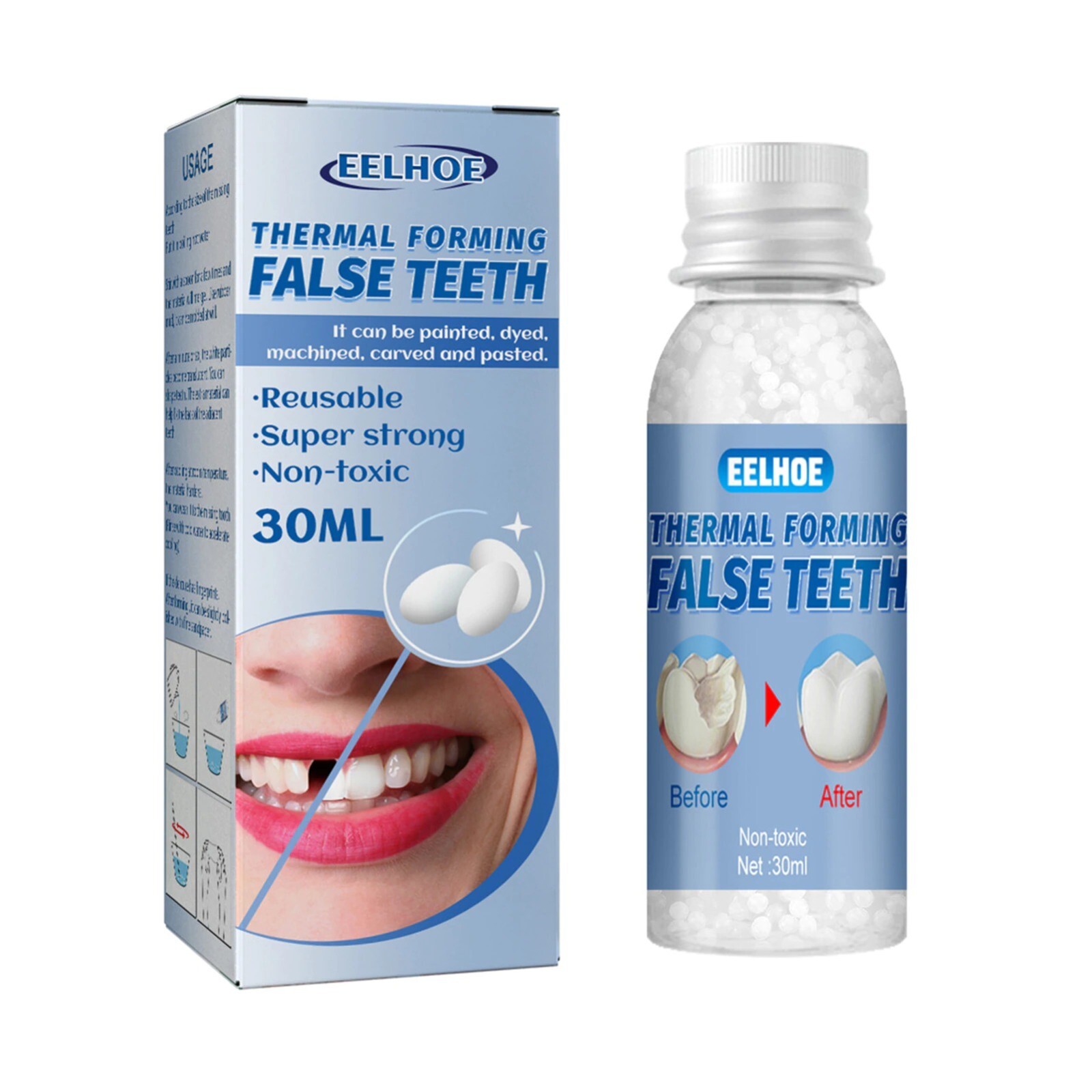 Temporary Dental Repair Kit Fix Broken False Teeth Fill Gap Tooth