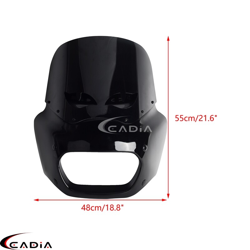 Headlight Fairing Windshield Kit For Harley Softail Fat Bob FXFB FXFBS 2018-2024