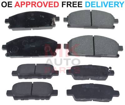 FOR NISSAN ELGRAND E52 2.5 3.5 PETROL FRONT & REAR BRAKE PADS SET 2010 TO 2016
