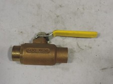 APOLLO 70-255-01 1 Ball Valve Bronze Solder Ends Balancing Stop 600 PSIG 