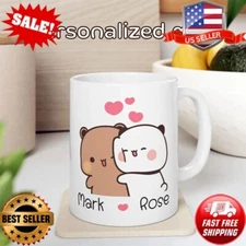 Personalized Dudu Bubu Coffee Mug Cute Bears Coffee Cup Birthday Christmas Gift
