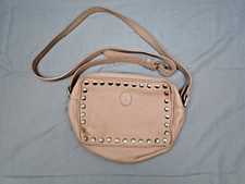 Borsa a mano Trussardi Dal 1911 beige in pelle con borchie pochette tracolla Italia