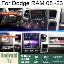 Car Android Gps Navigation Wifi 12.1" For Dodge Ram 2008 2013 Radio Carpaly