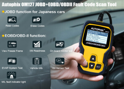 OBDMATE OM500 JOBD OBD2 Code Reader For Japanese Cars – Check Engine Scanner With Freeze Frame & Erase 2 thumbnail image