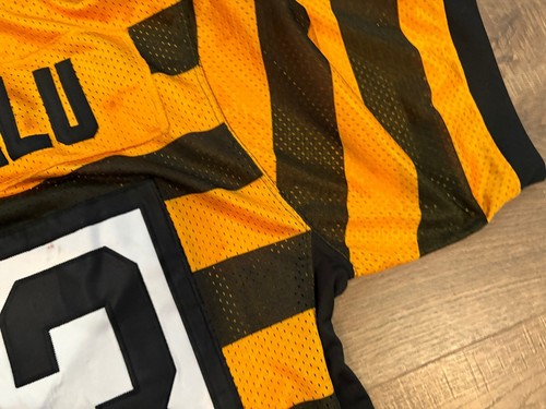 Nike On Field Pittsburgh Steelers Troy Polamalu Bumble Bee Jersey size 44 80th - Picture 18 of 20