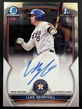 Luke Berryhill 2023 Bowman Chrome Prospect 1st Autograph Houston Astros