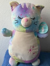 Squishmallows 18 Erika the Cat Hugmees Closed Eyes Stars on Belly BNWT