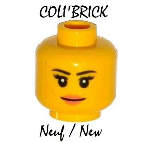 Lego 3626 - Tête de Minifig Femme / Minifigure Head Female Woman - 3626c Neuf - Imagen 6 de 26