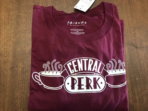 Neu mit Etikett Friends CENTRAL PERK Kaffee TV-Serie langärmliges bauchfreies Oberteil T-Shirt XXL - Bild 2 von 9