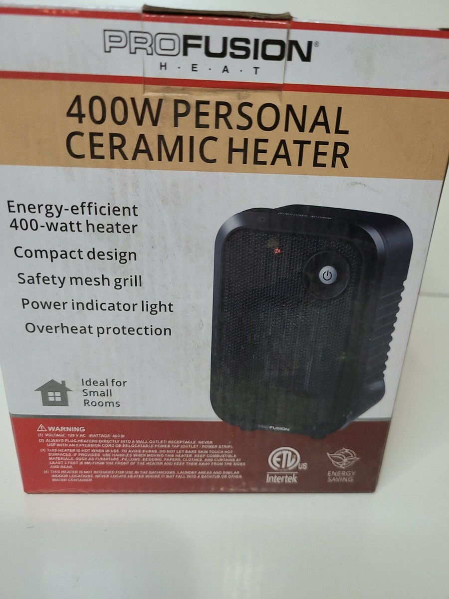 PROFUSION HEAT CERAMIC ENERGY EFFICIENT 400WATT HEATER OVERHEAT