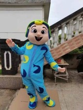 New Baby Boy Blue Suit Cartoon Mascot Costume Fancy Dress