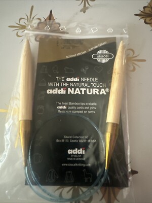 New Addi Bamboo - Circular Knitting Needle 24  US 17 - 12.0m 60 cm
