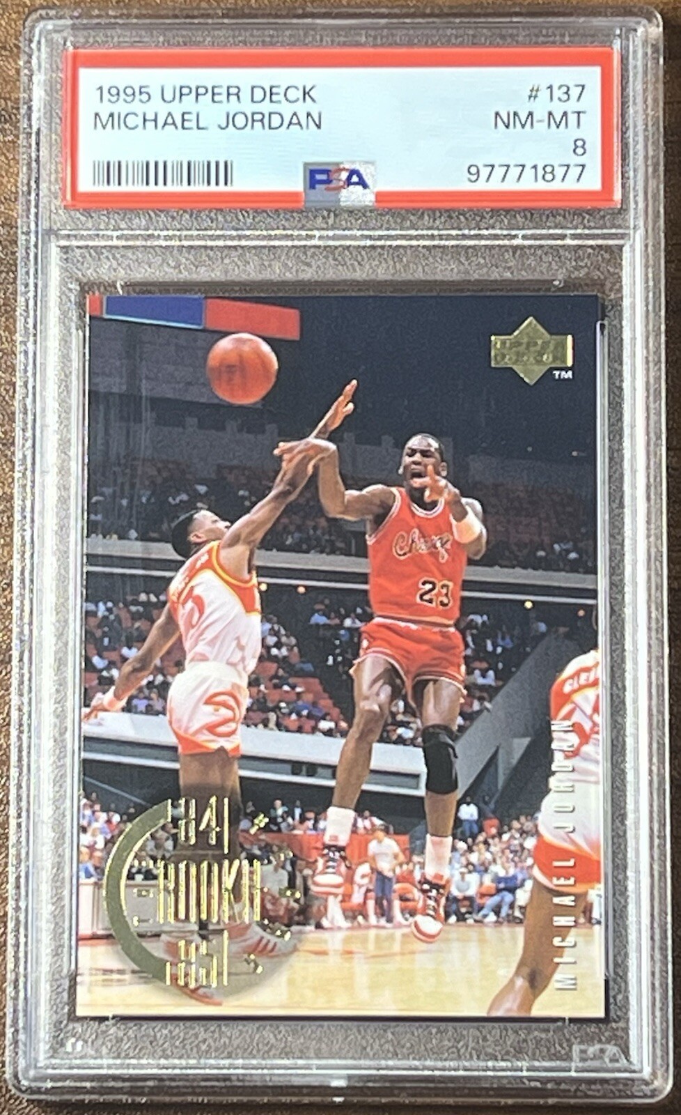 1995 Upper Deck “The Rookie Years” Michael Jordan #137 PSA 8