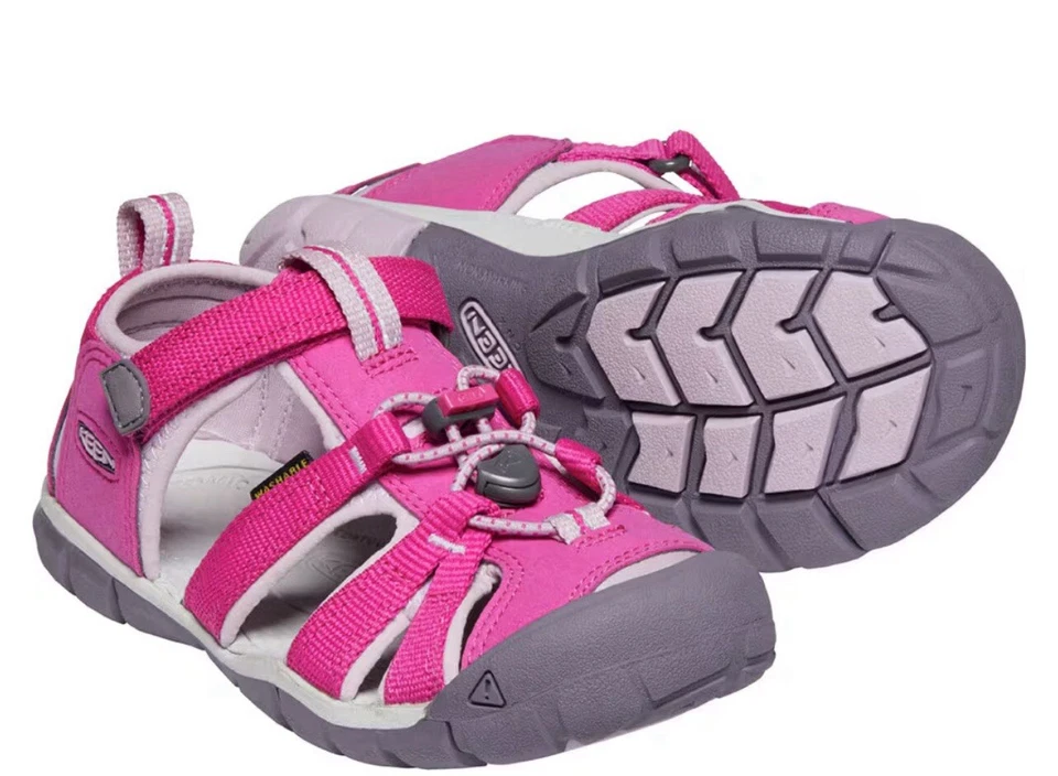 Sandalia Keen Seacamp 2 CNX para niños pequeños punta cerrada rosa muy baya/amanecer talla 6 Foto 3 de 4