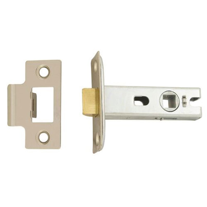 TSS Tubular Mortice Latch 65mm Nickel (TSSTUBML25N)