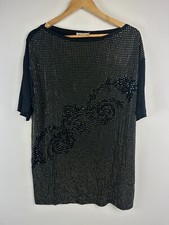 Authentic *CLG* Versace Collection G34357 Embellished Tunic Size 46