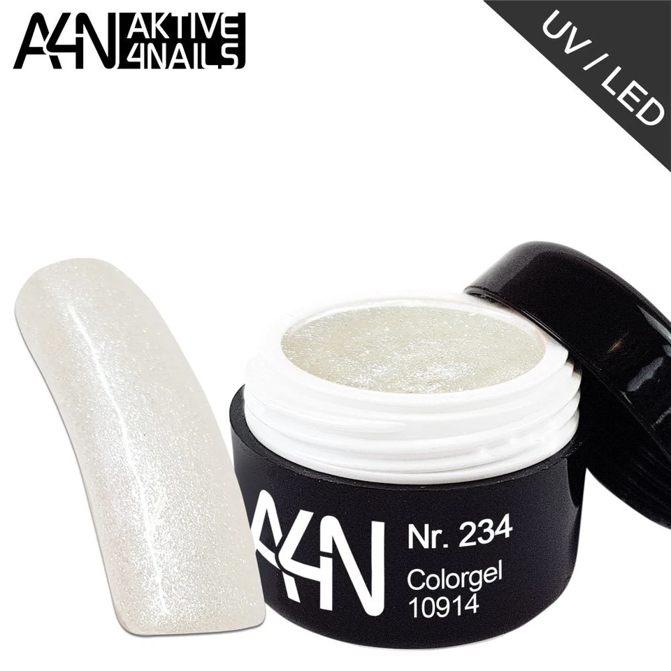 AKTIVE4NAILS Trendline Colorgel Nr.234 PERLMUTT WEISS 5ml Farbgel LED/UV Farbgel UVGEL