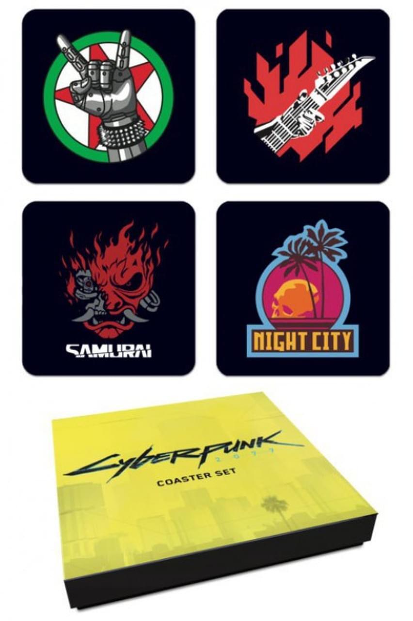 Cyberpunk 2077 4 Piece Coaster Set