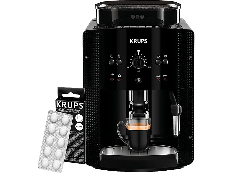 Cafetera superautomática - Krups Roma EA81K870, 1450 W, 15 bar, 1.7 L, 3 tempera