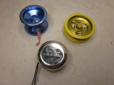 3 pre-owned metal yoyo's yo-yo yo yo lot 1 magicyoyo T5 1 engraved personalized